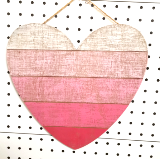 Stylish Wooden Valentine Heart Ornament Cheap